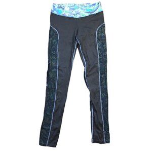 Maaji Windsor Walk Leggings in Cerulean Hills Womens Large Full Length Geometric